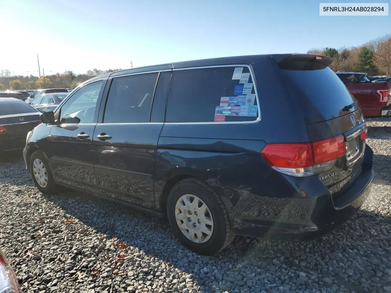 5FNRL3H24AB028294 2010 Honda Odyssey Lx
