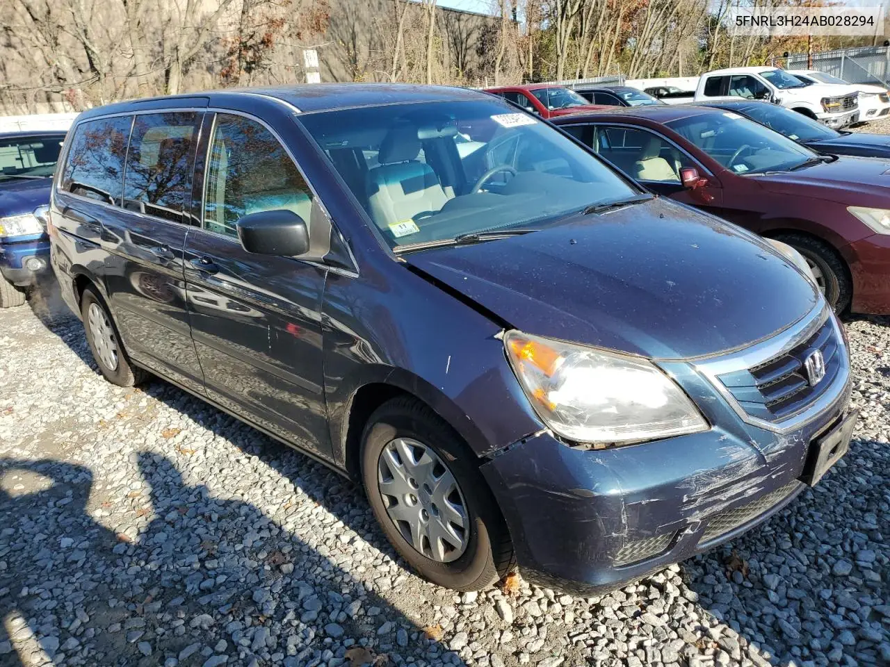 5FNRL3H24AB028294 2010 Honda Odyssey Lx