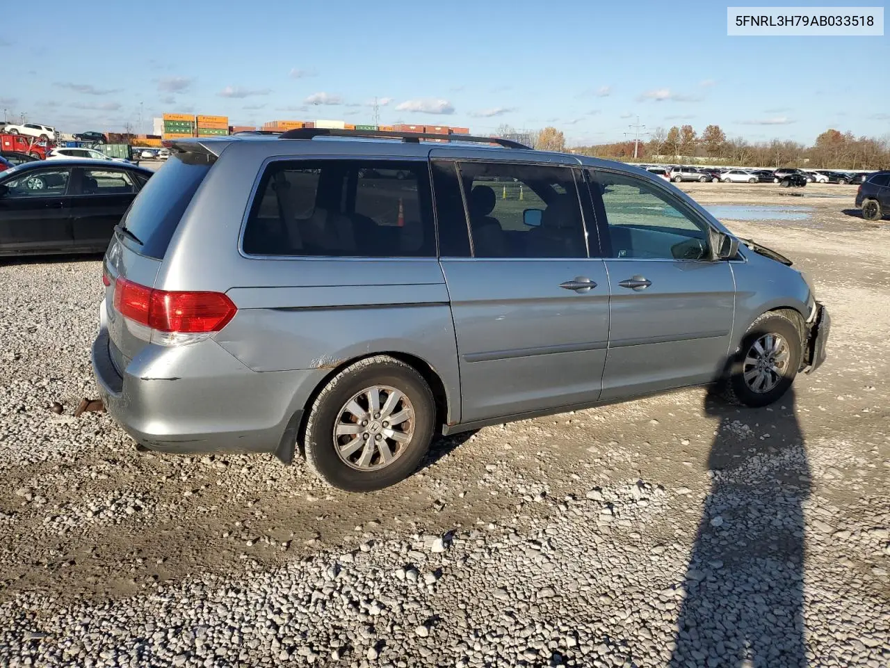 5FNRL3H79AB033518 2010 Honda Odyssey Exl