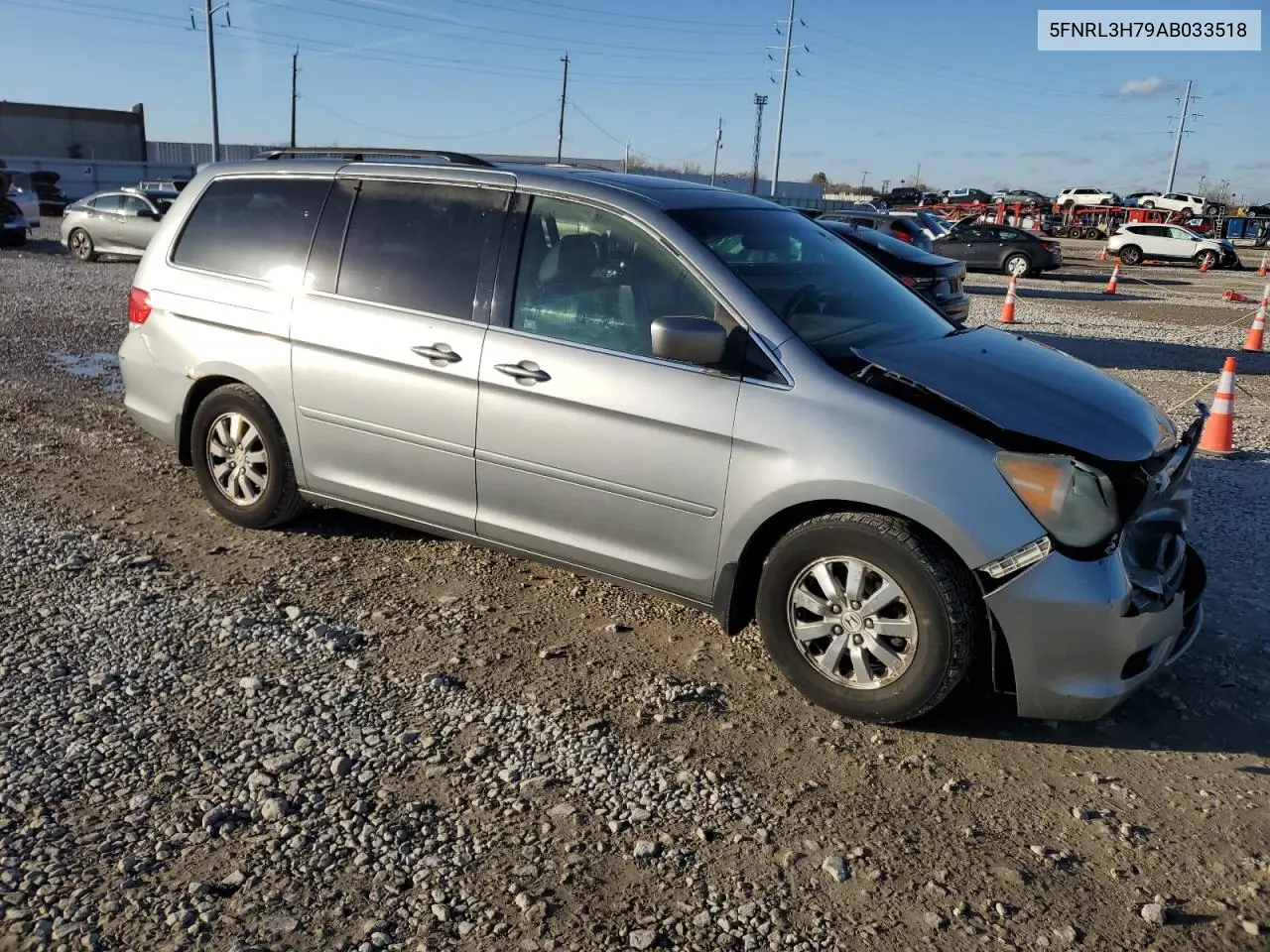 5FNRL3H79AB033518 2010 Honda Odyssey Exl