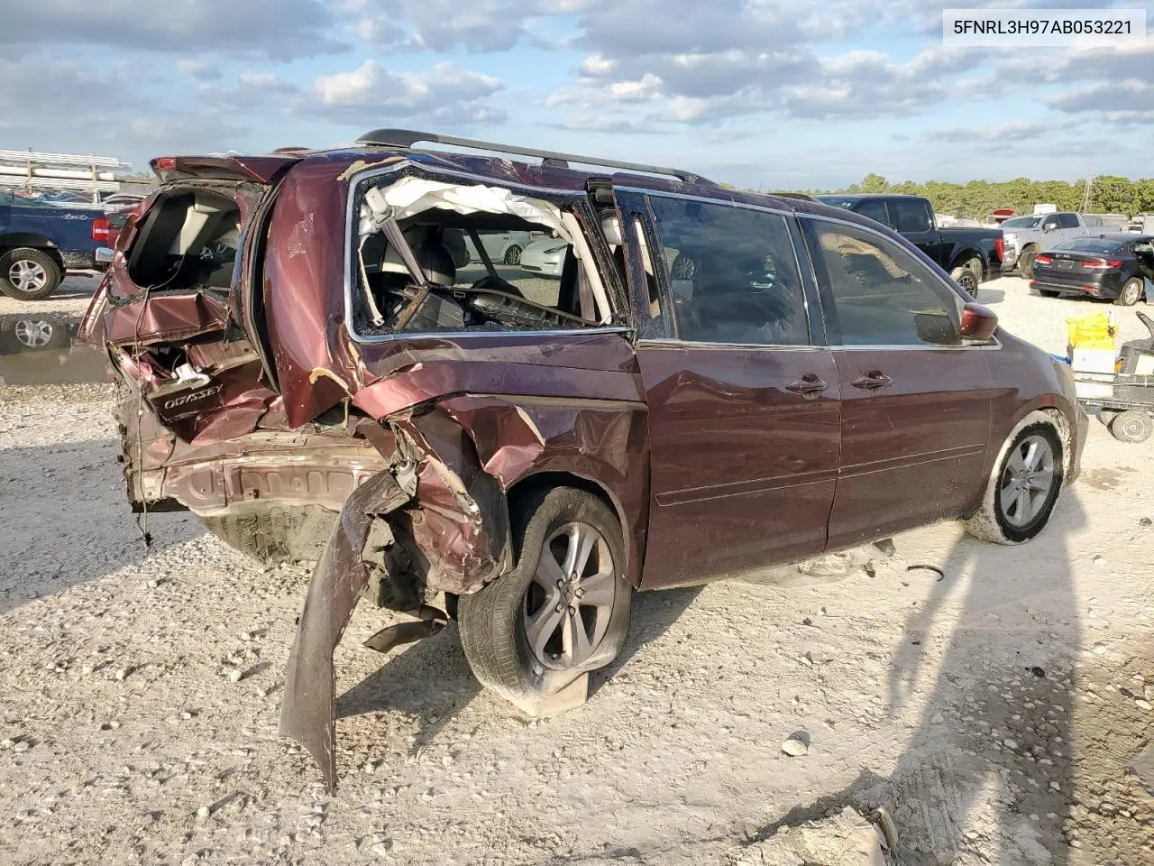 5FNRL3H97AB053221 2010 Honda Odyssey Touring