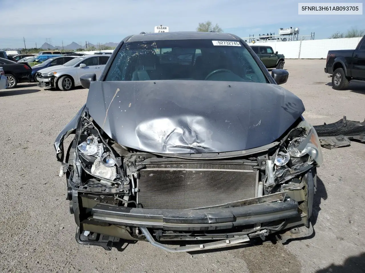 5FNRL3H61AB093705 2010 Honda Odyssey Exl