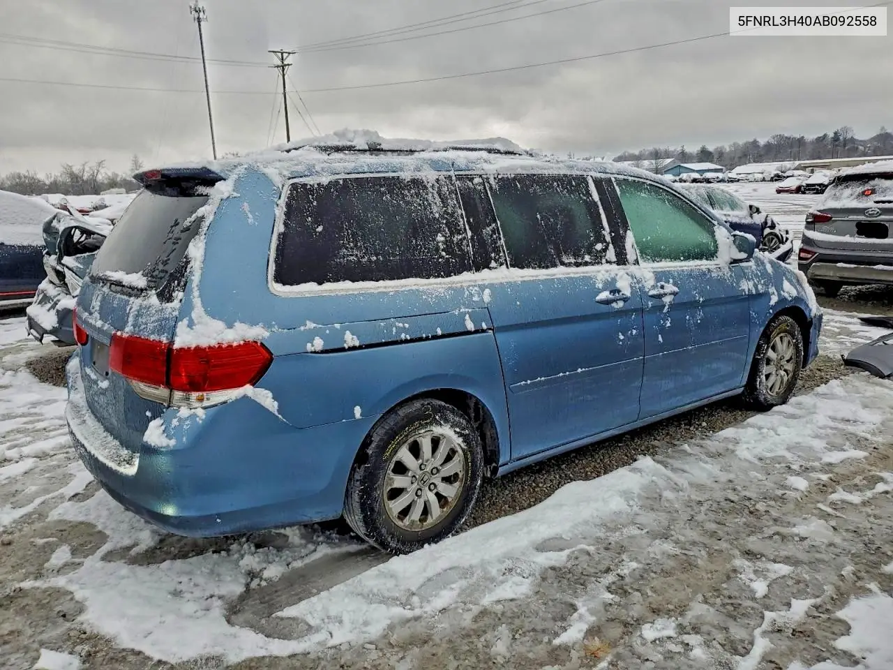 5FNRL3H40AB092558 2010 Honda Odyssey Ex