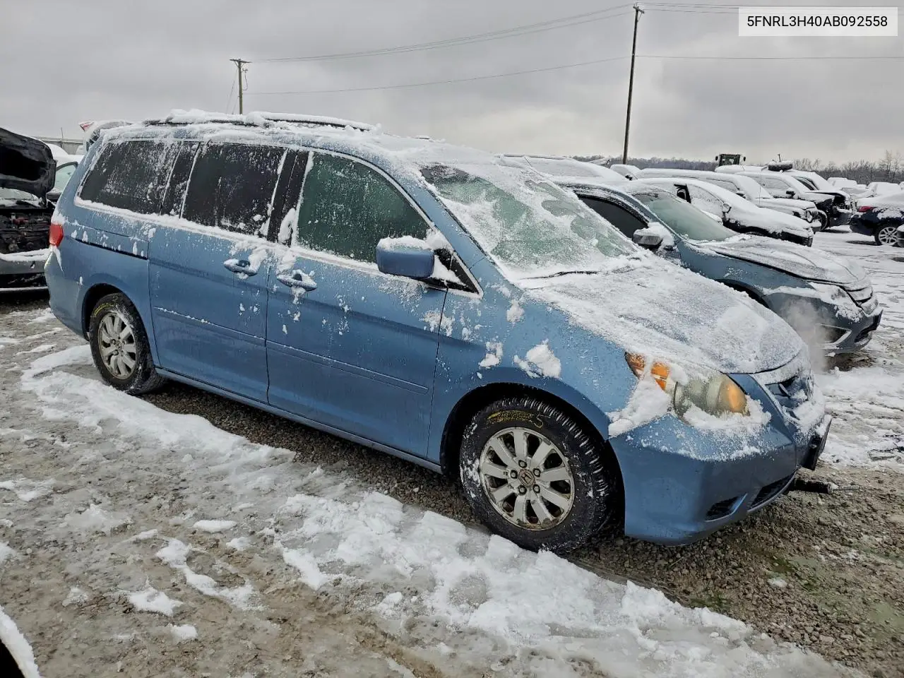 5FNRL3H40AB092558 2010 Honda Odyssey Ex