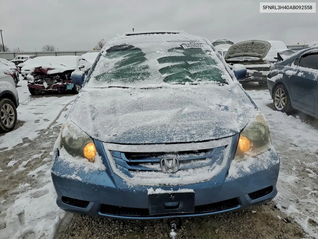 5FNRL3H40AB092558 2010 Honda Odyssey Ex