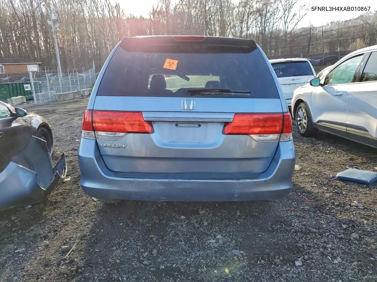 5FNRL3H4XAB010867 2010 Honda Odyssey Ex