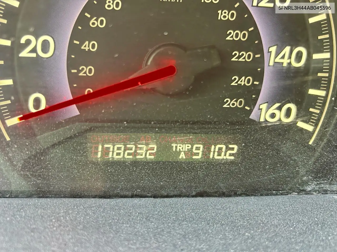 5FNRL3H44AB045596 2010 Honda Odyssey Ex