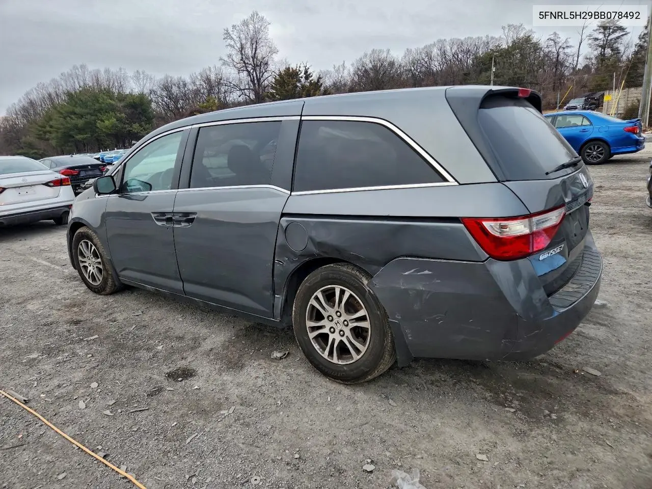 5FNRL5H29BB078492 2011 Honda Odyssey Lx