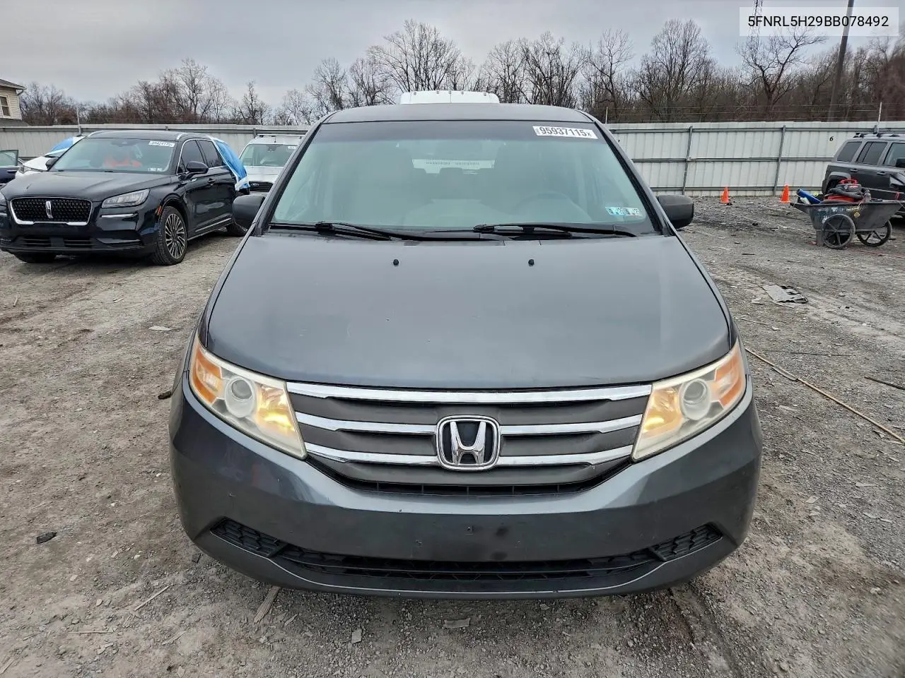 5FNRL5H29BB078492 2011 Honda Odyssey Lx