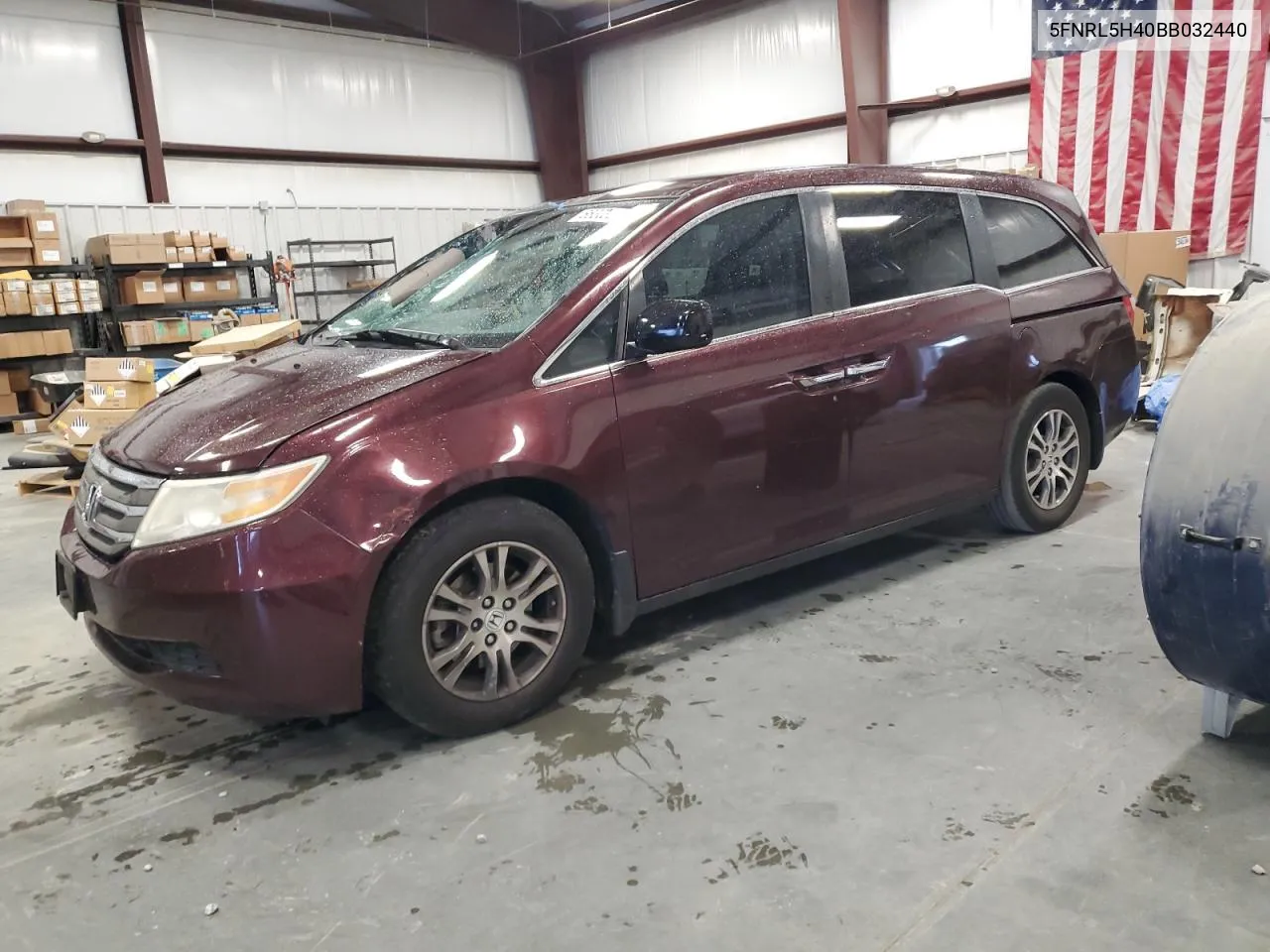 2011 Honda Odyssey Ex VIN: 5FNRL5H40BB032440 Lot: 66303064