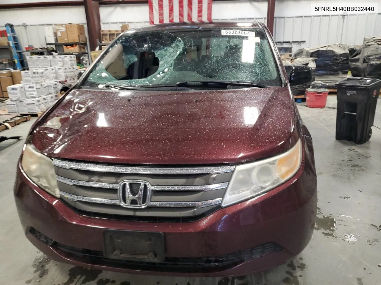 2011 Honda Odyssey Ex VIN: 5FNRL5H40BB032440 Lot: 66303064