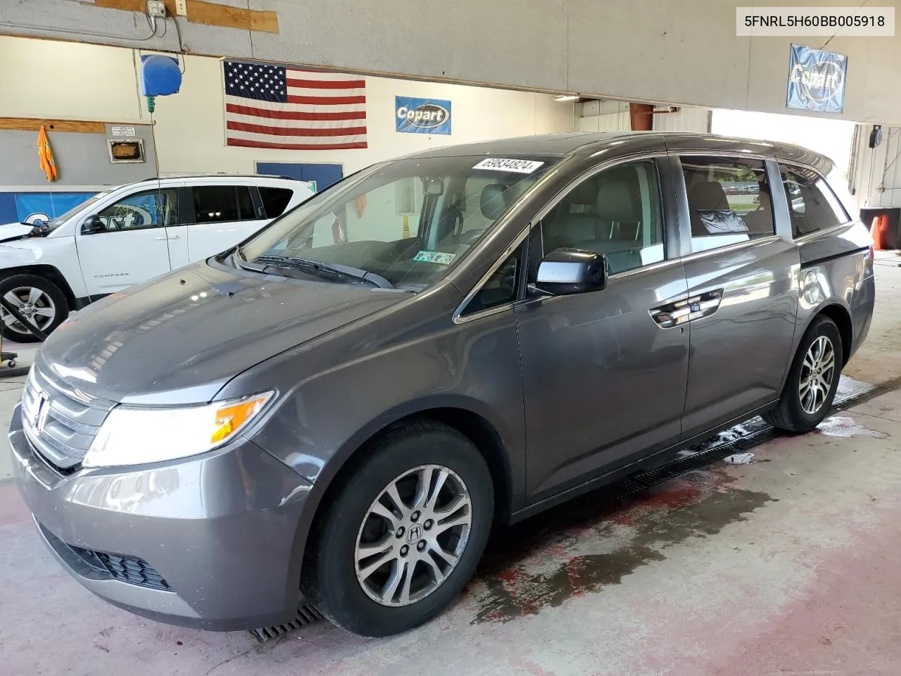 2011 Honda Odyssey Exl VIN: 5FNRL5H60BB005918 Lot: 69834824