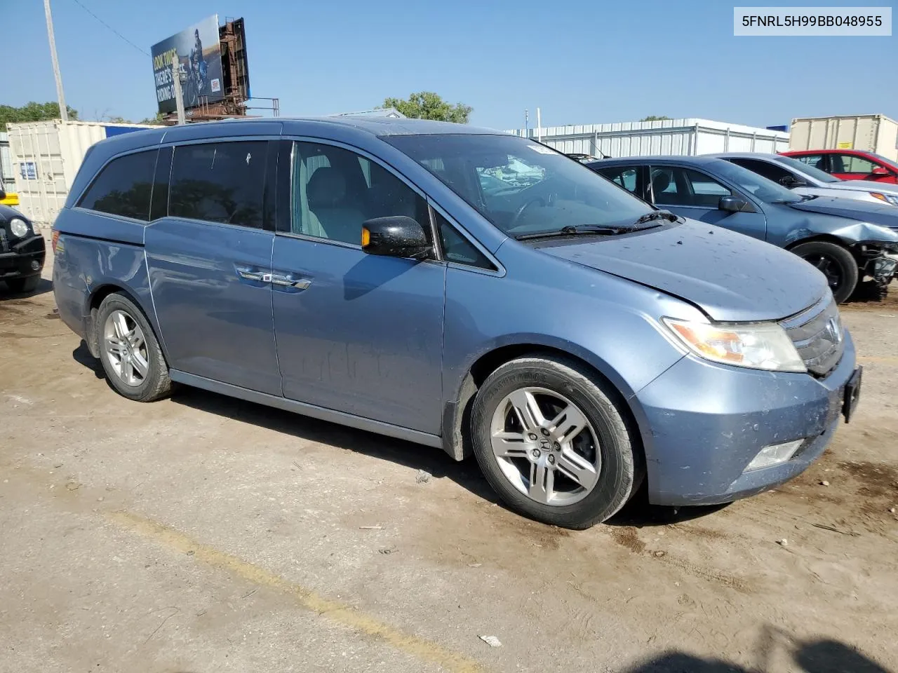 2011 Honda Odyssey Touring VIN: 5FNRL5H99BB048955 Lot: 70799114