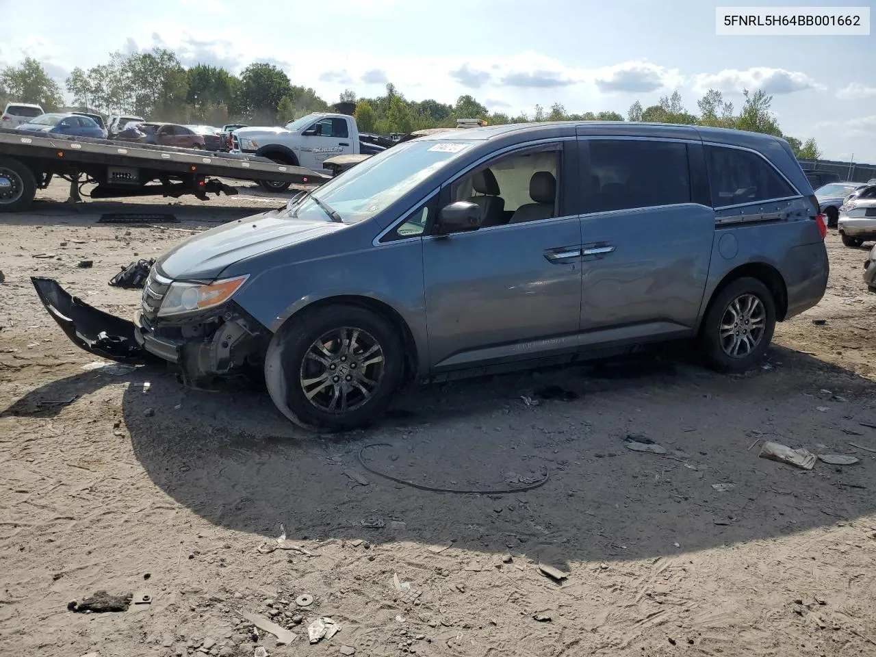 2011 Honda Odyssey Exl VIN: 5FNRL5H64BB001662 Lot: 71462724