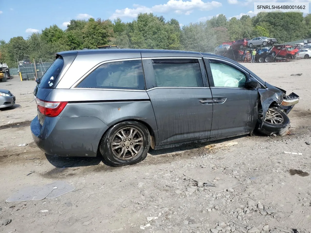 2011 Honda Odyssey Exl VIN: 5FNRL5H64BB001662 Lot: 71462724