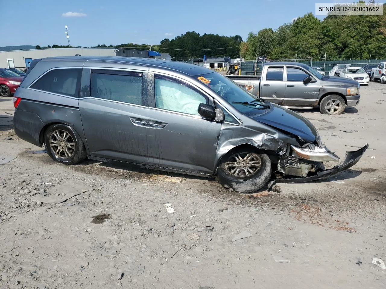 2011 Honda Odyssey Exl VIN: 5FNRL5H64BB001662 Lot: 71462724