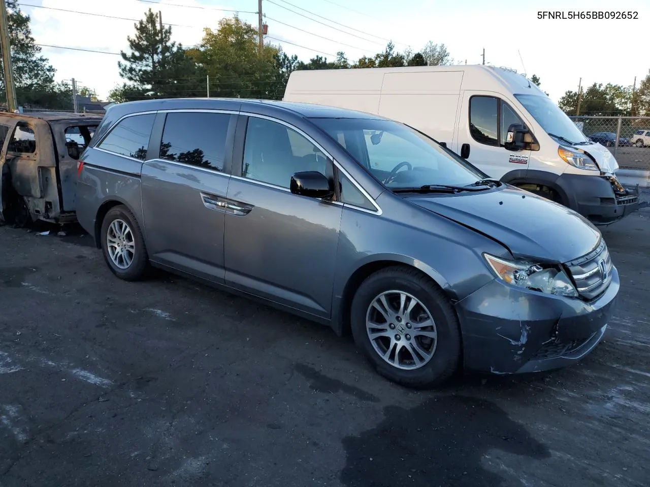 2011 Honda Odyssey Exl VIN: 5FNRL5H65BB092652 Lot: 71553364