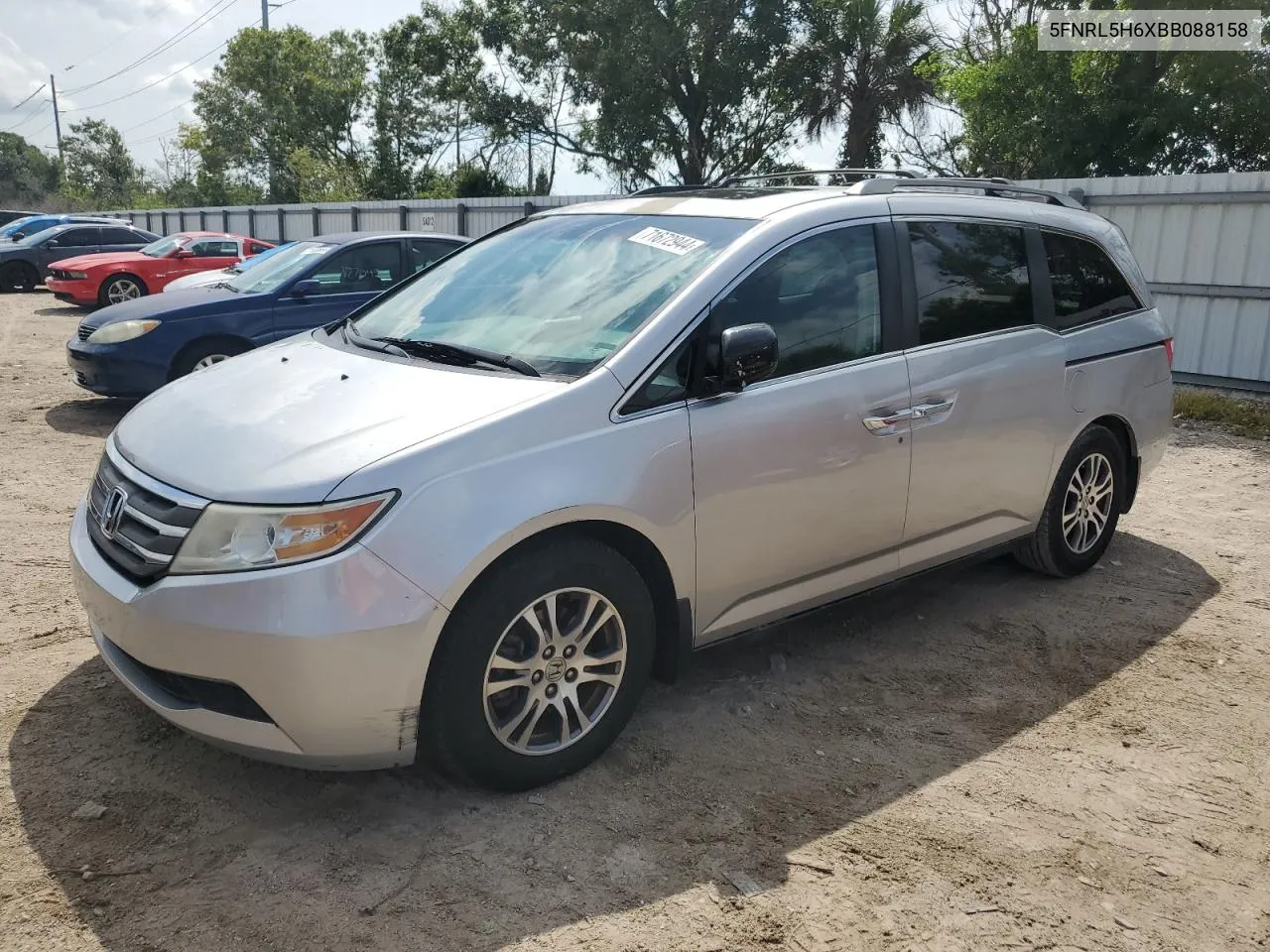 2011 Honda Odyssey Exl VIN: 5FNRL5H6XBB088158 Lot: 71672944