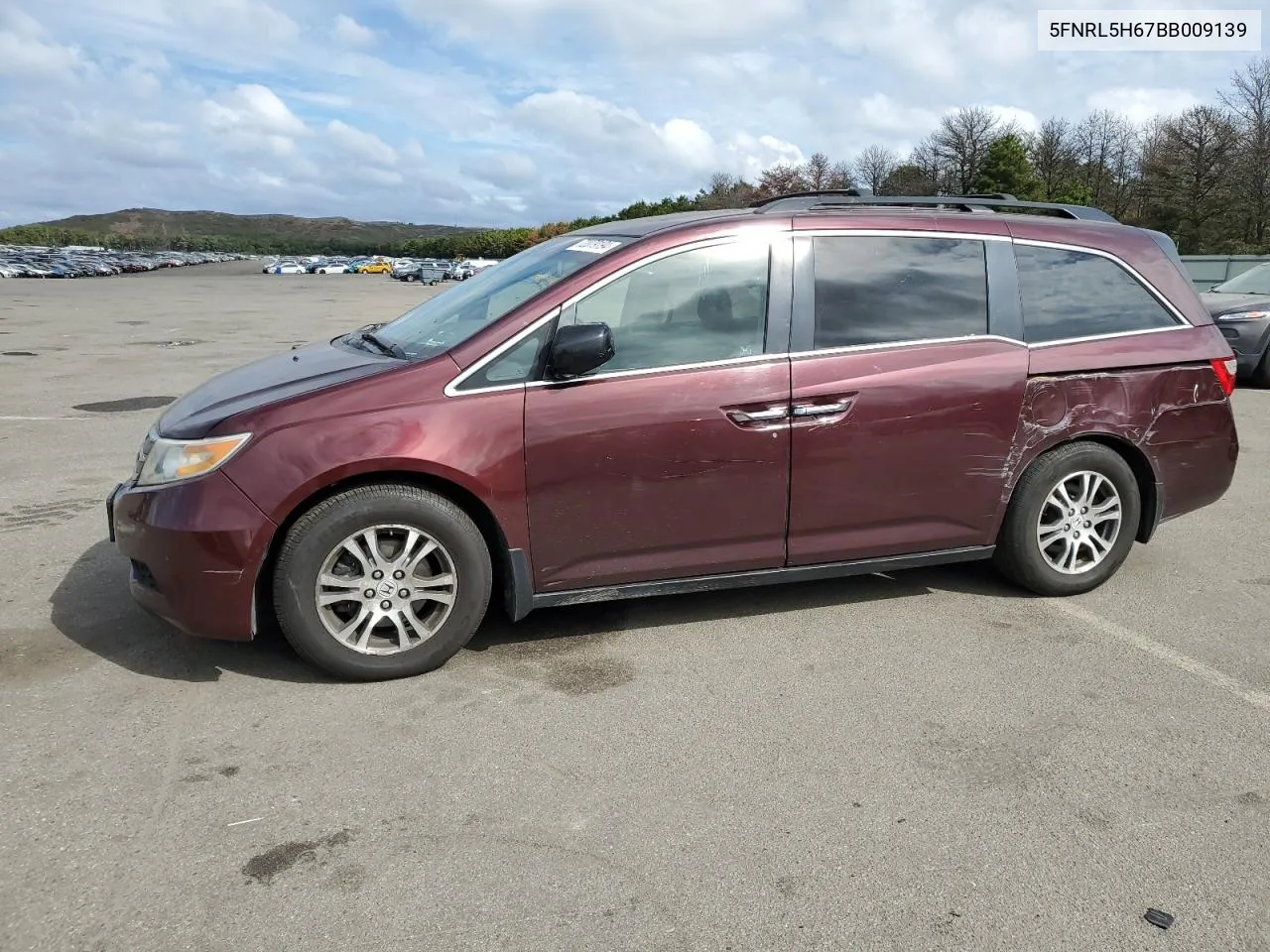 2011 Honda Odyssey Exl VIN: 5FNRL5H67BB009139 Lot: 72079194