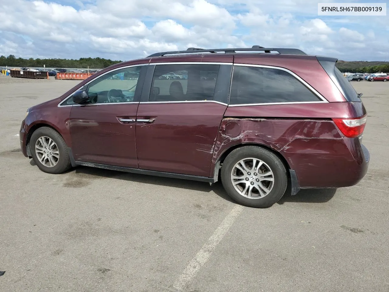 2011 Honda Odyssey Exl VIN: 5FNRL5H67BB009139 Lot: 72079194