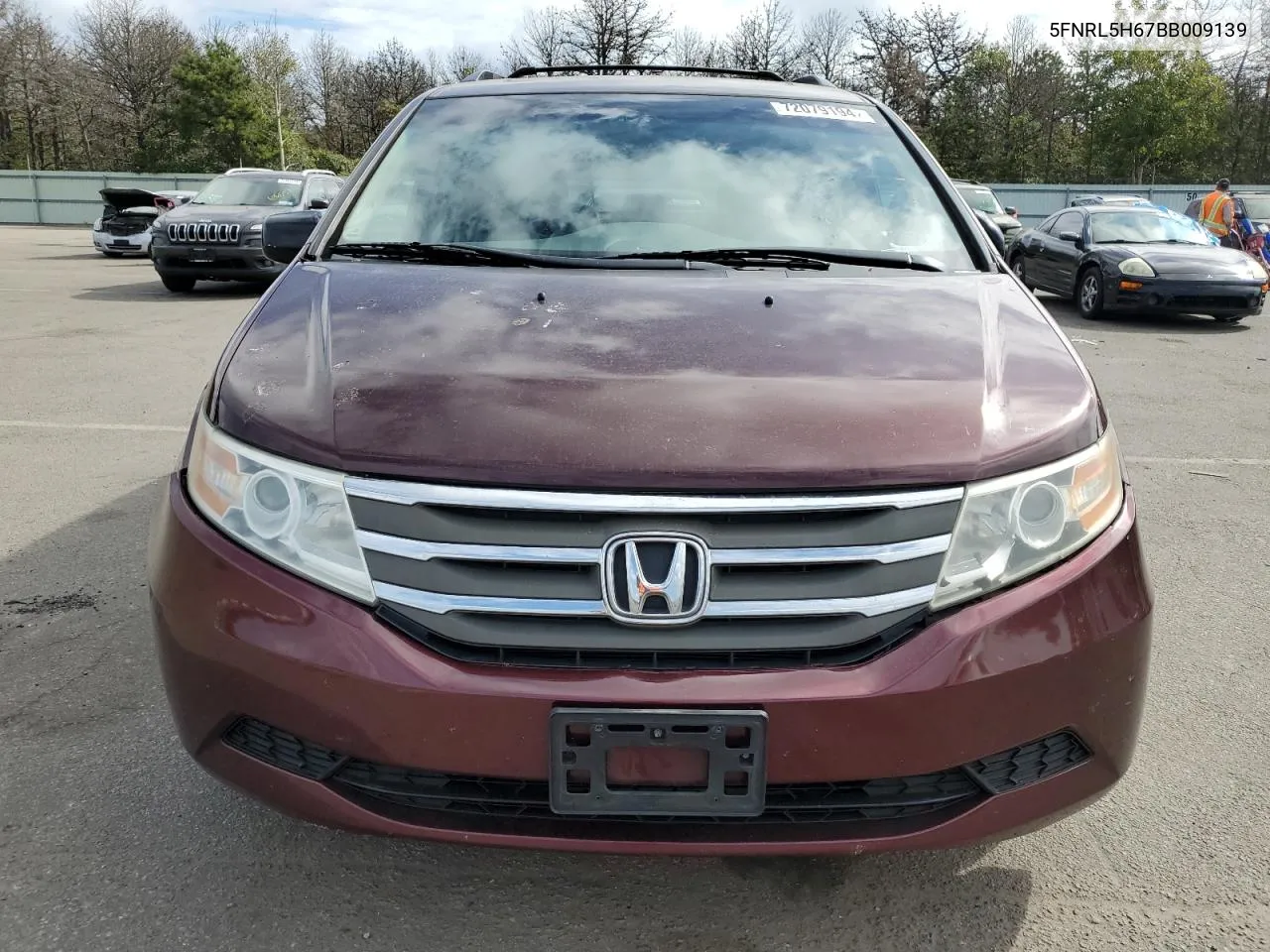 5FNRL5H67BB009139 2011 Honda Odyssey Exl