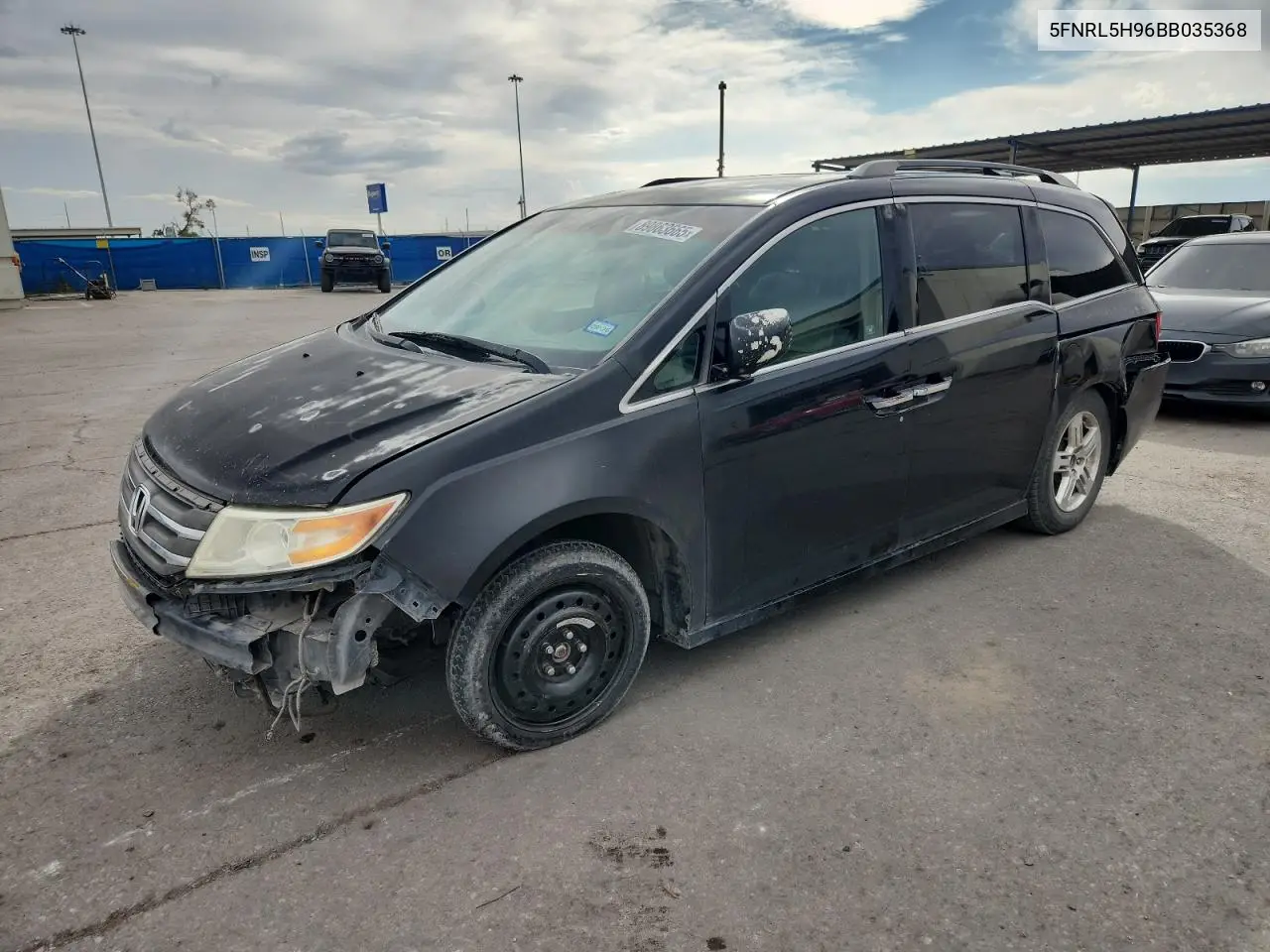5FNRL5H96BB035368 2011 Honda Odyssey Touring