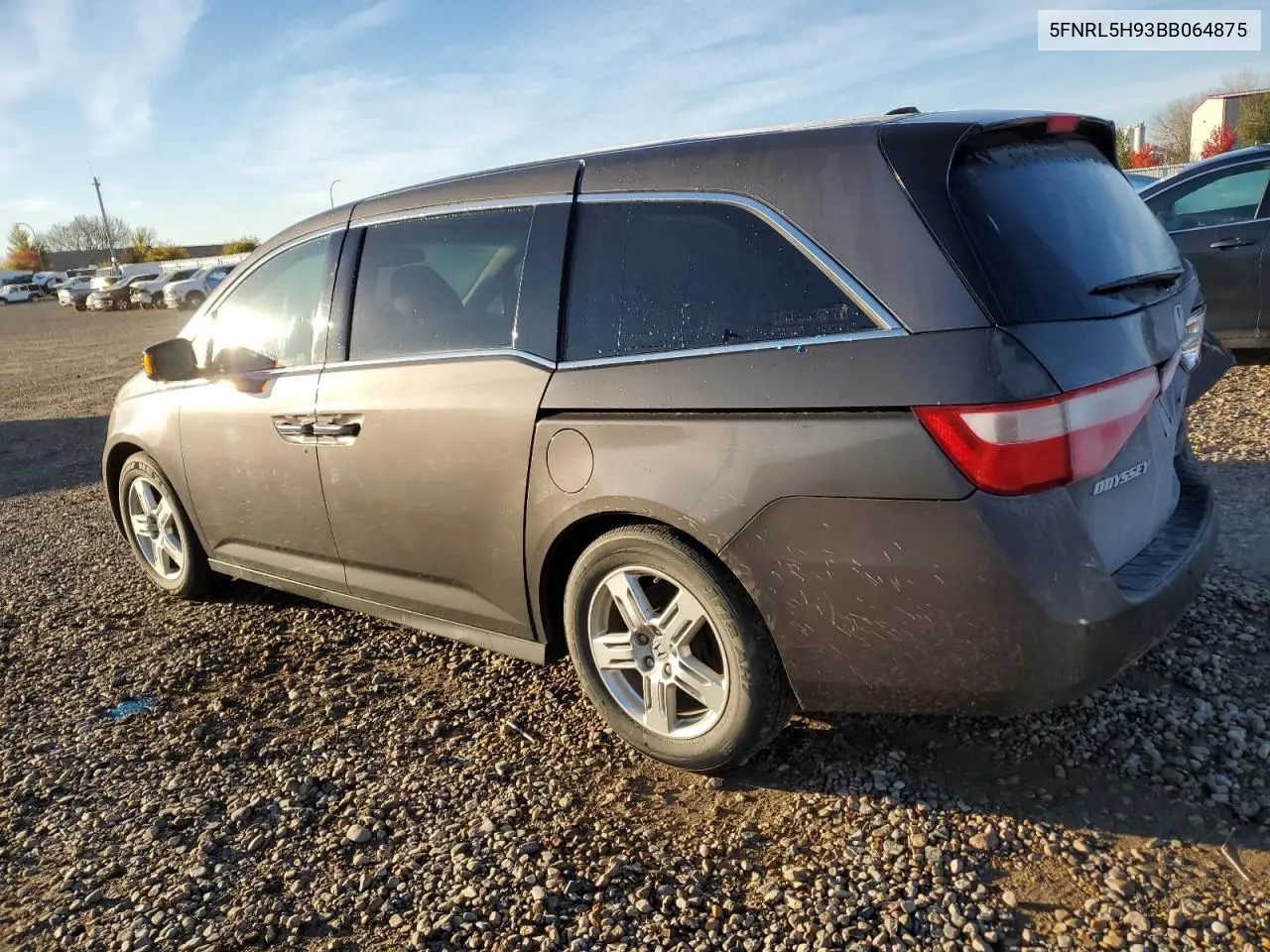 5FNRL5H93BB064875 2011 Honda Odyssey Touring