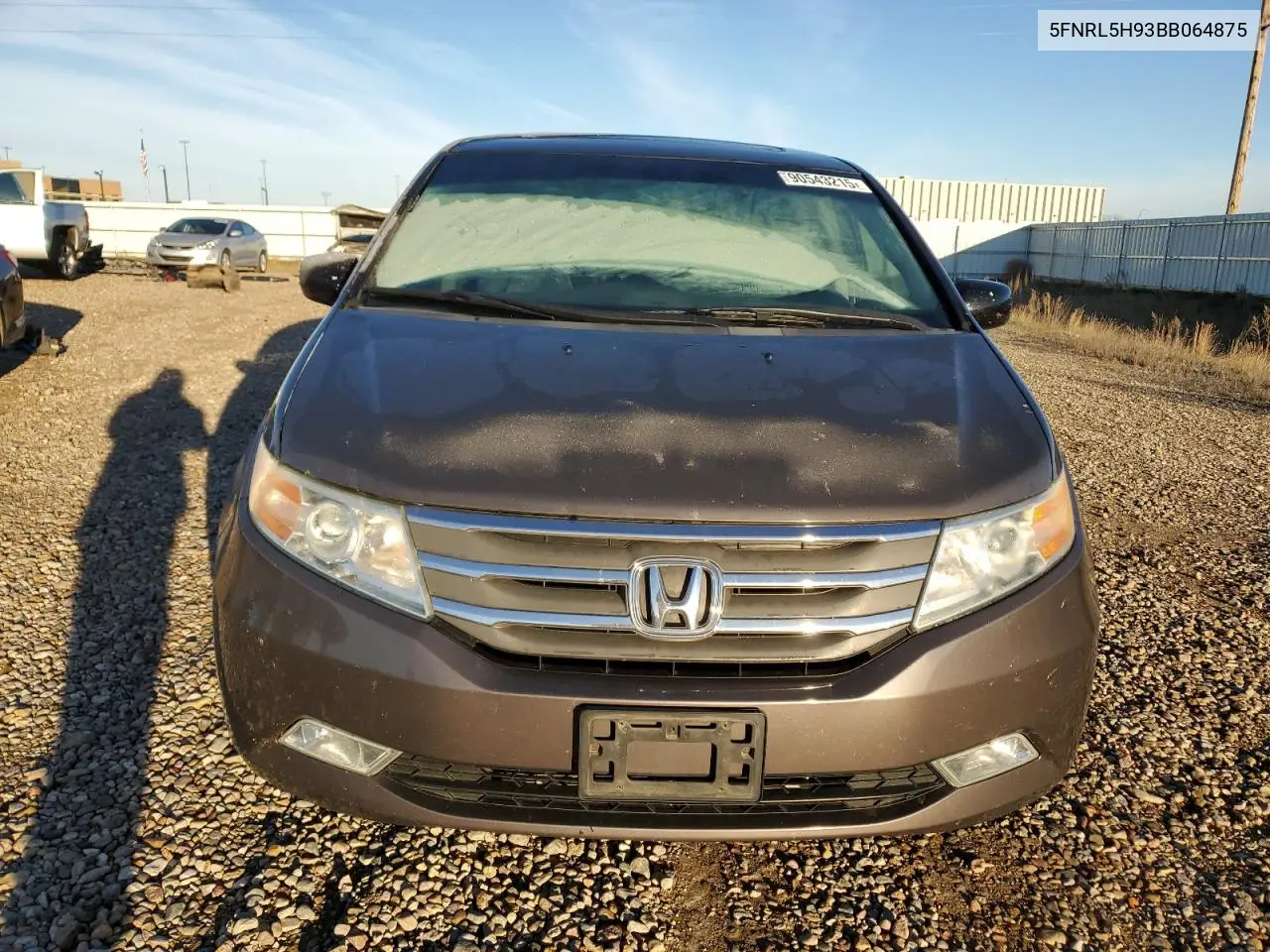 5FNRL5H93BB064875 2011 Honda Odyssey Touring