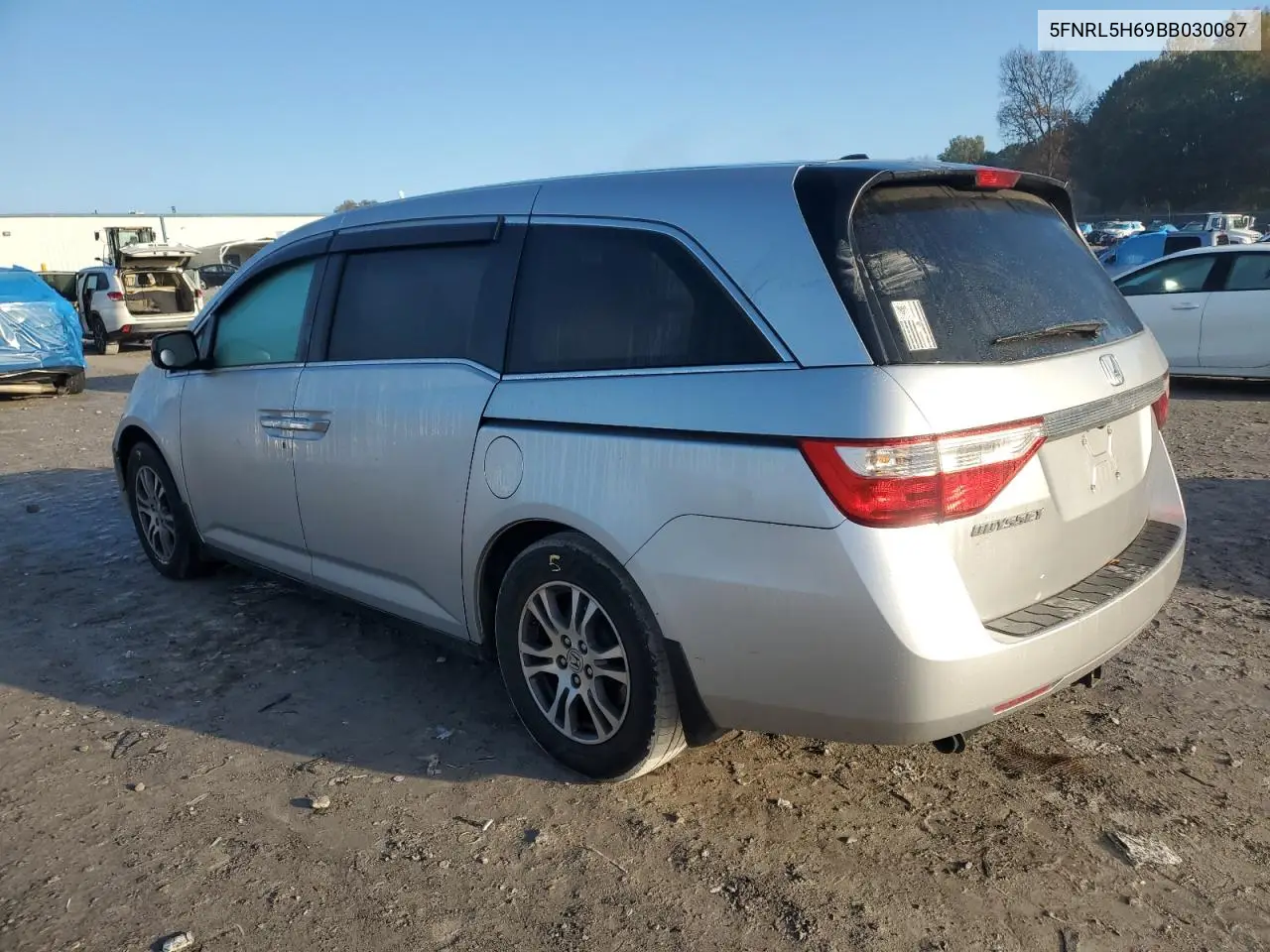 5FNRL5H69BB030087 2011 Honda Odyssey Exl