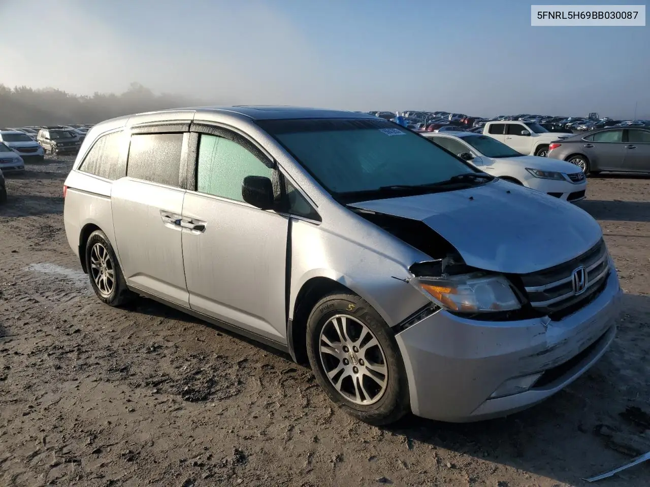 5FNRL5H69BB030087 2011 Honda Odyssey Exl