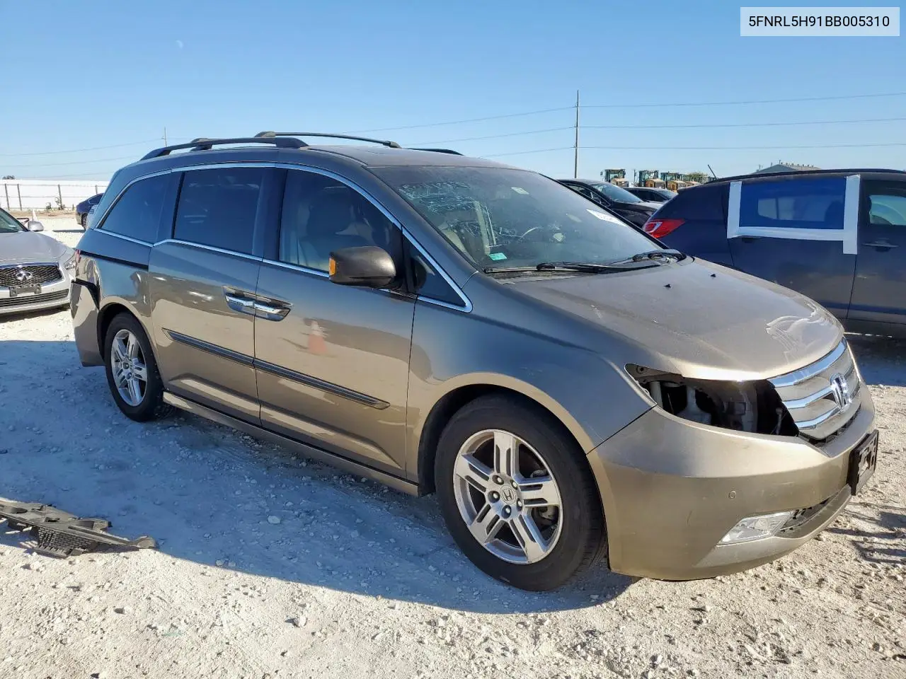 5FNRL5H91BB005310 2011 Honda Odyssey Touring