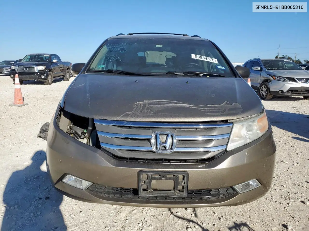 5FNRL5H91BB005310 2011 Honda Odyssey Touring