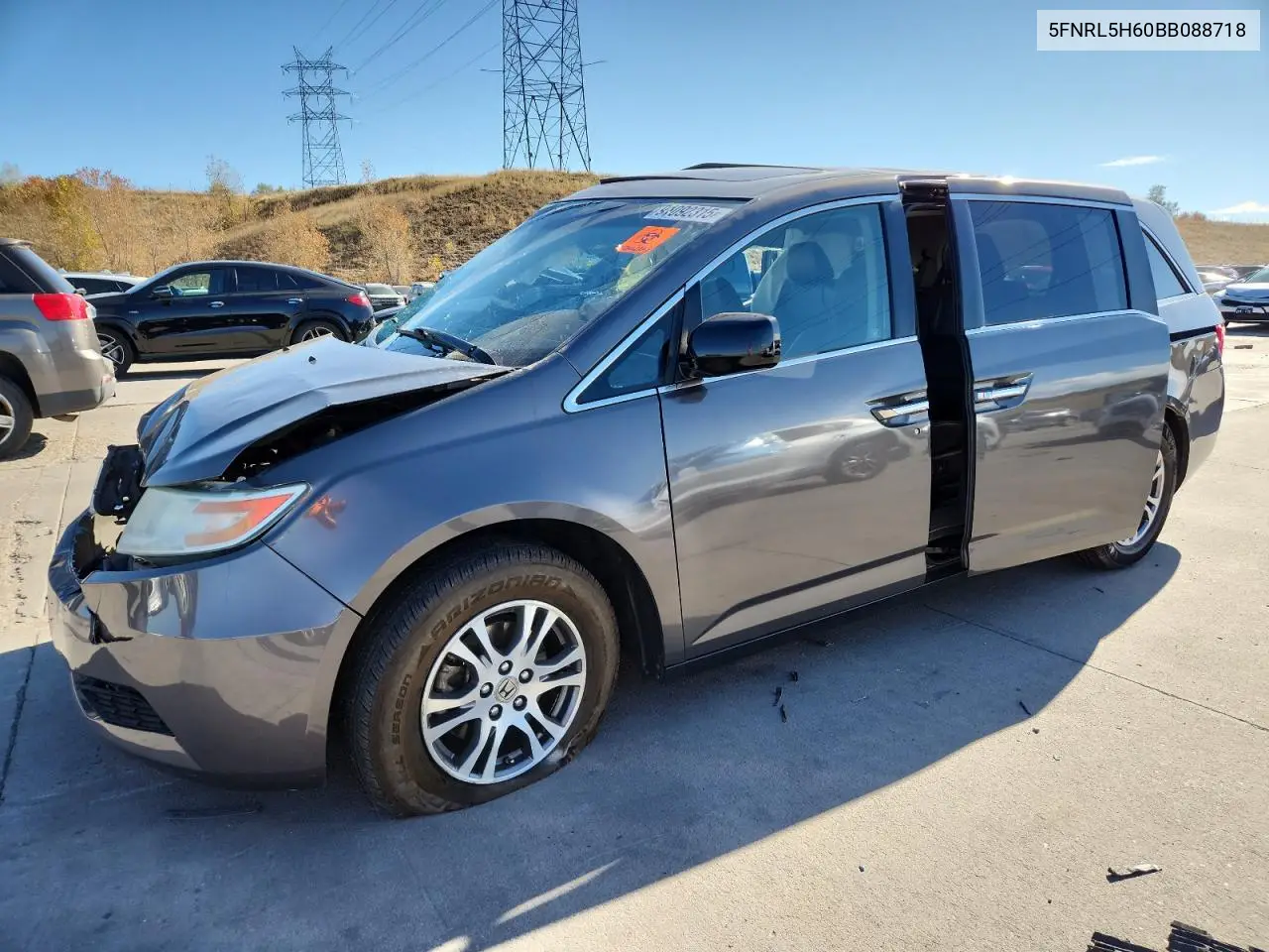 5FNRL5H60BB088718 2011 Honda Odyssey Exl