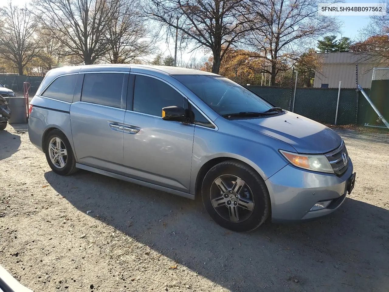 5FNRL5H94BB097562 2011 Honda Odyssey Touring