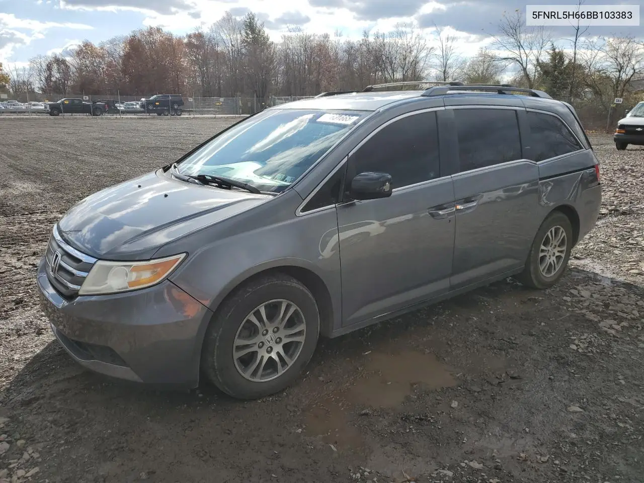 5FNRL5H66BB103383 2011 Honda Odyssey Exl