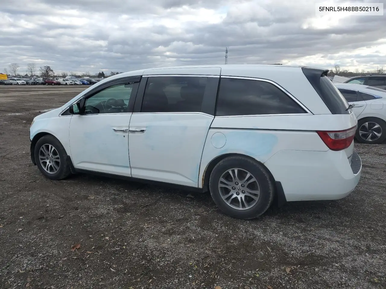 5FNRL5H48BB502116 2011 Honda Odyssey Ex