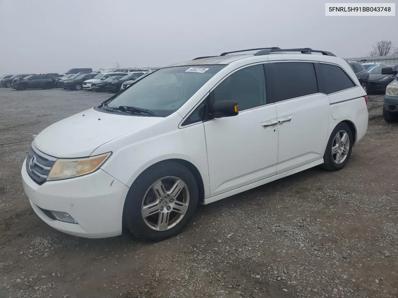 5FNRL5H91BB043748 2011 Honda Odyssey Touring