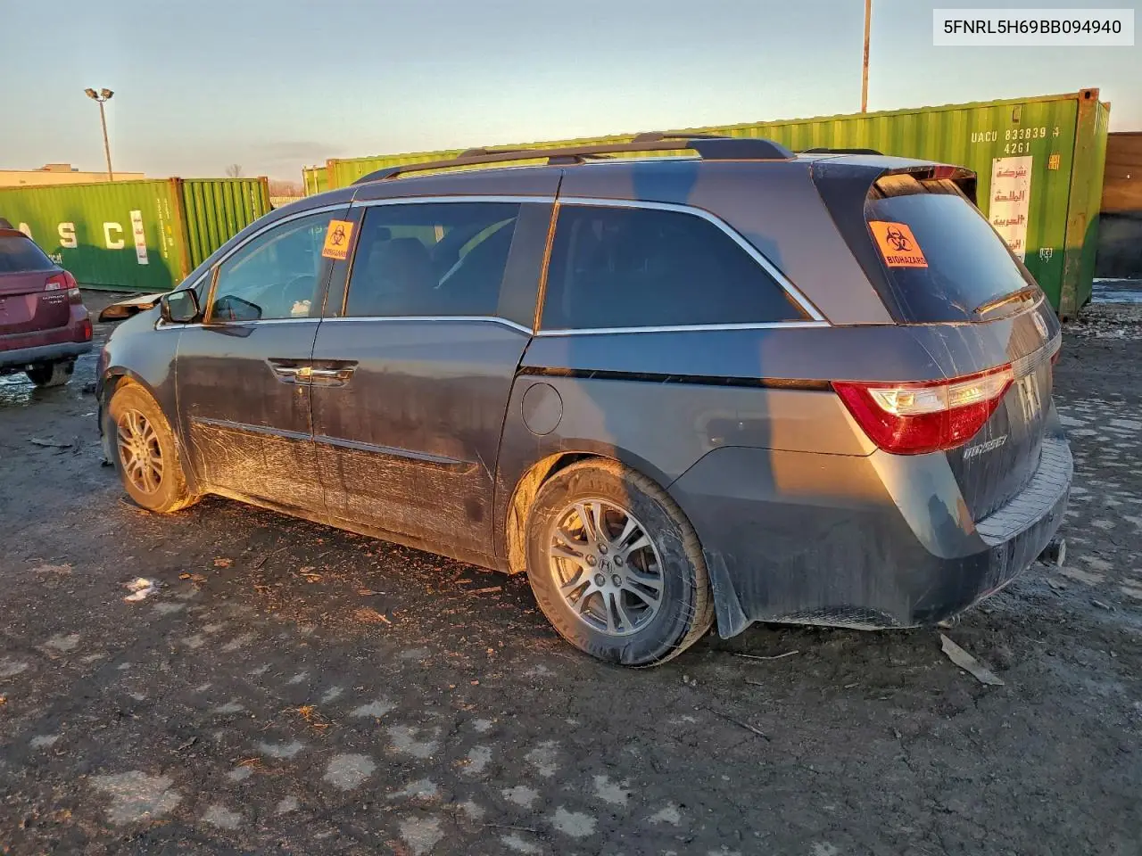 5FNRL5H69BB094940 2011 Honda Odyssey Exl