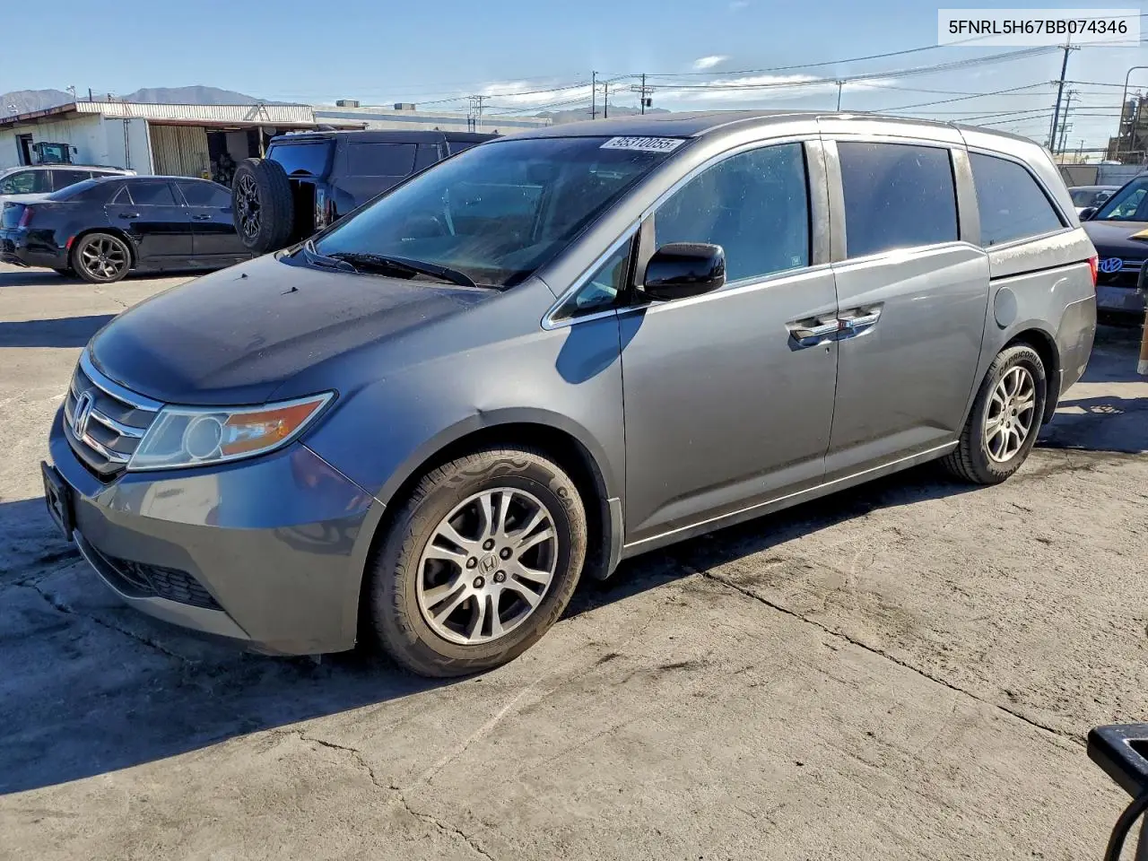 5FNRL5H67BB074346 2011 Honda Odyssey Exl