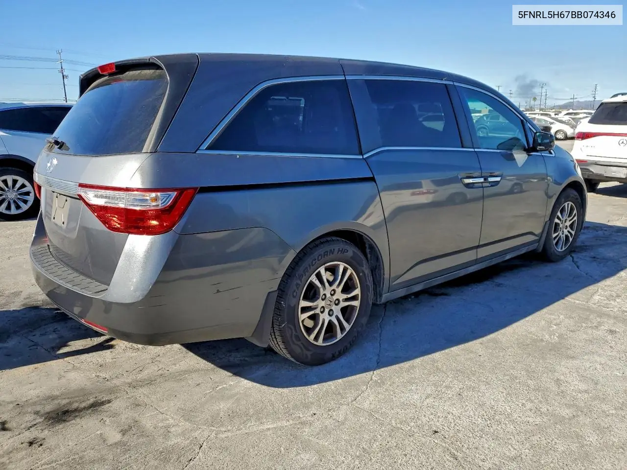 5FNRL5H67BB074346 2011 Honda Odyssey Exl