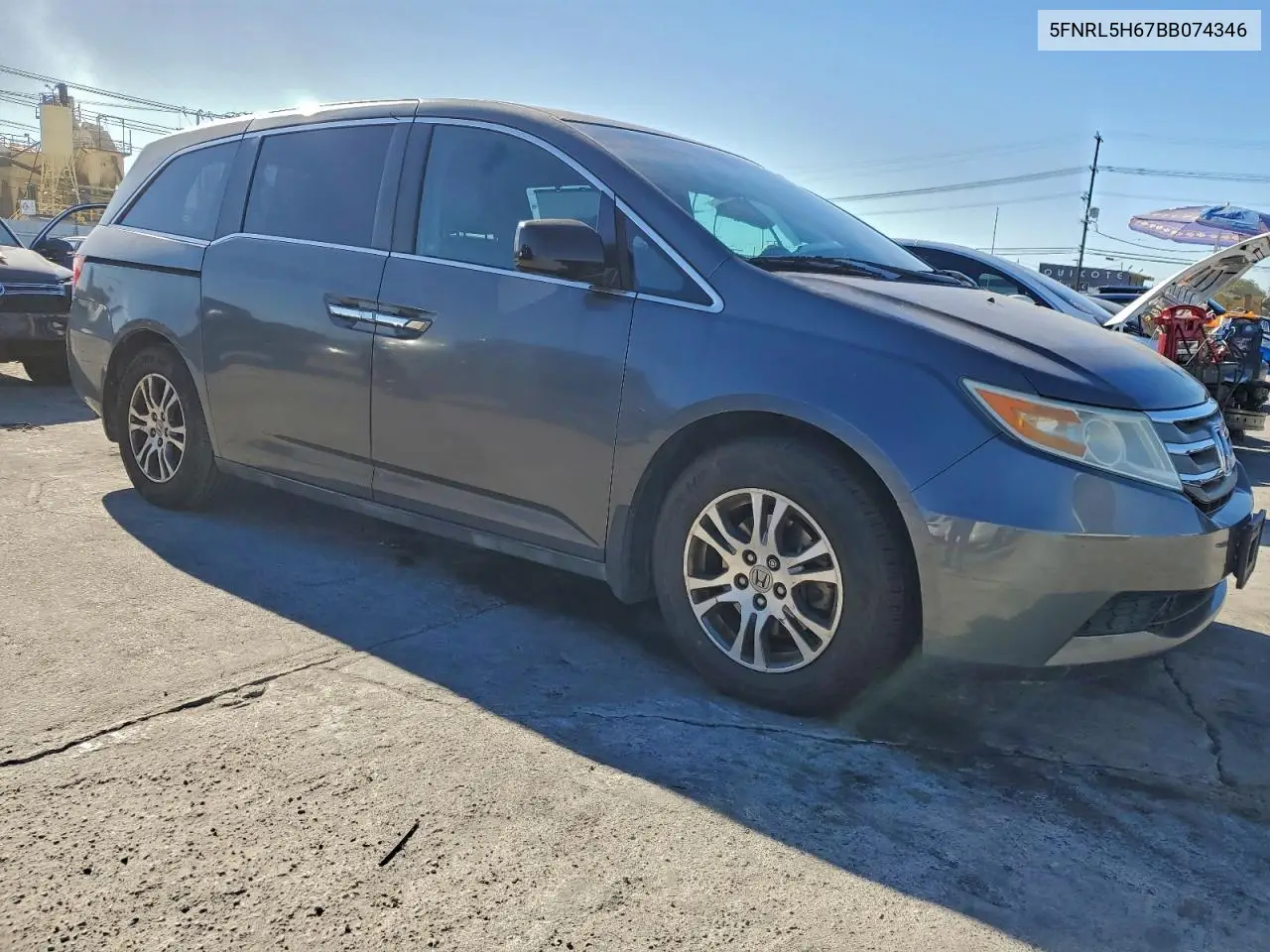 5FNRL5H67BB074346 2011 Honda Odyssey Exl