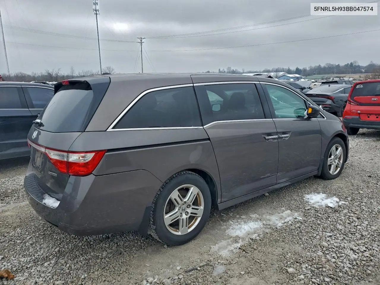 5FNRL5H93BB047574 2011 Honda Odyssey Touring