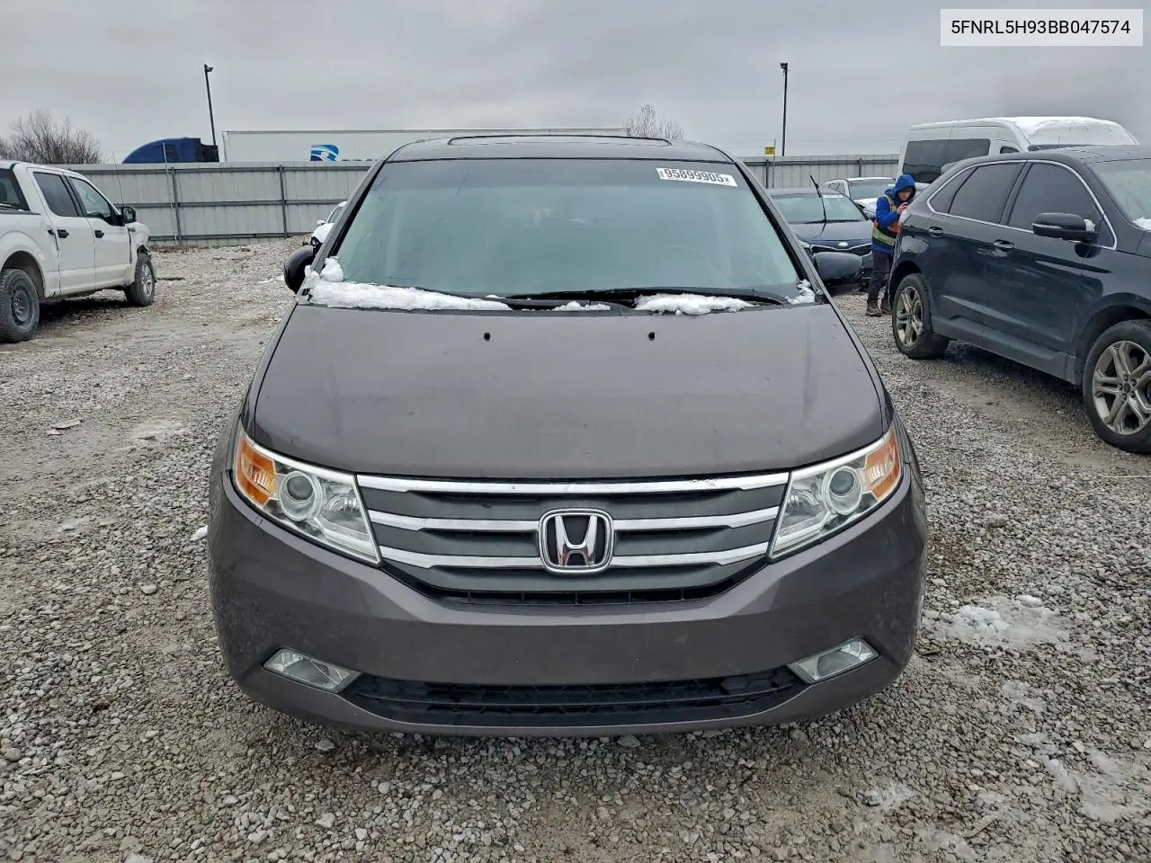 5FNRL5H93BB047574 2011 Honda Odyssey Touring