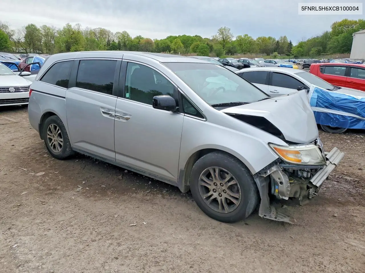 5FNRL5H6XCB100004 2012 Honda Odyssey Exl