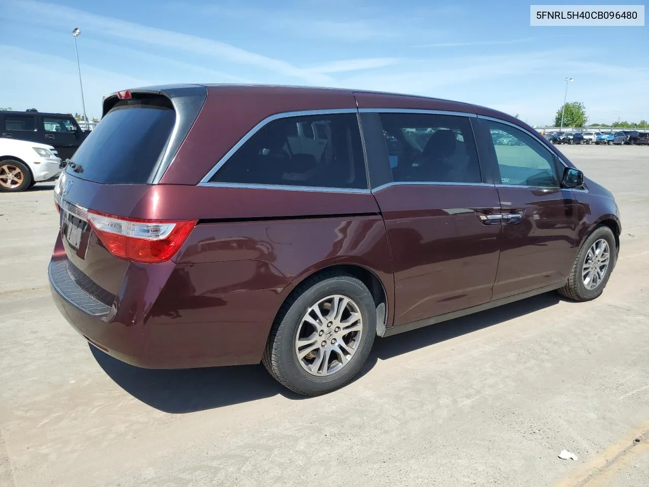 5FNRL5H40CB096480 2012 Honda Odyssey Ex