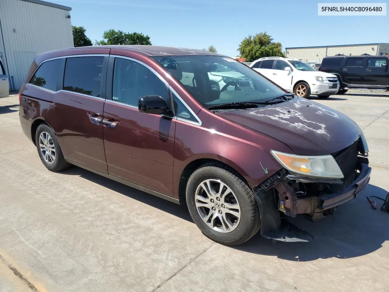 2012 Honda Odyssey Ex VIN: 5FNRL5H40CB096480 Lot: 51951904