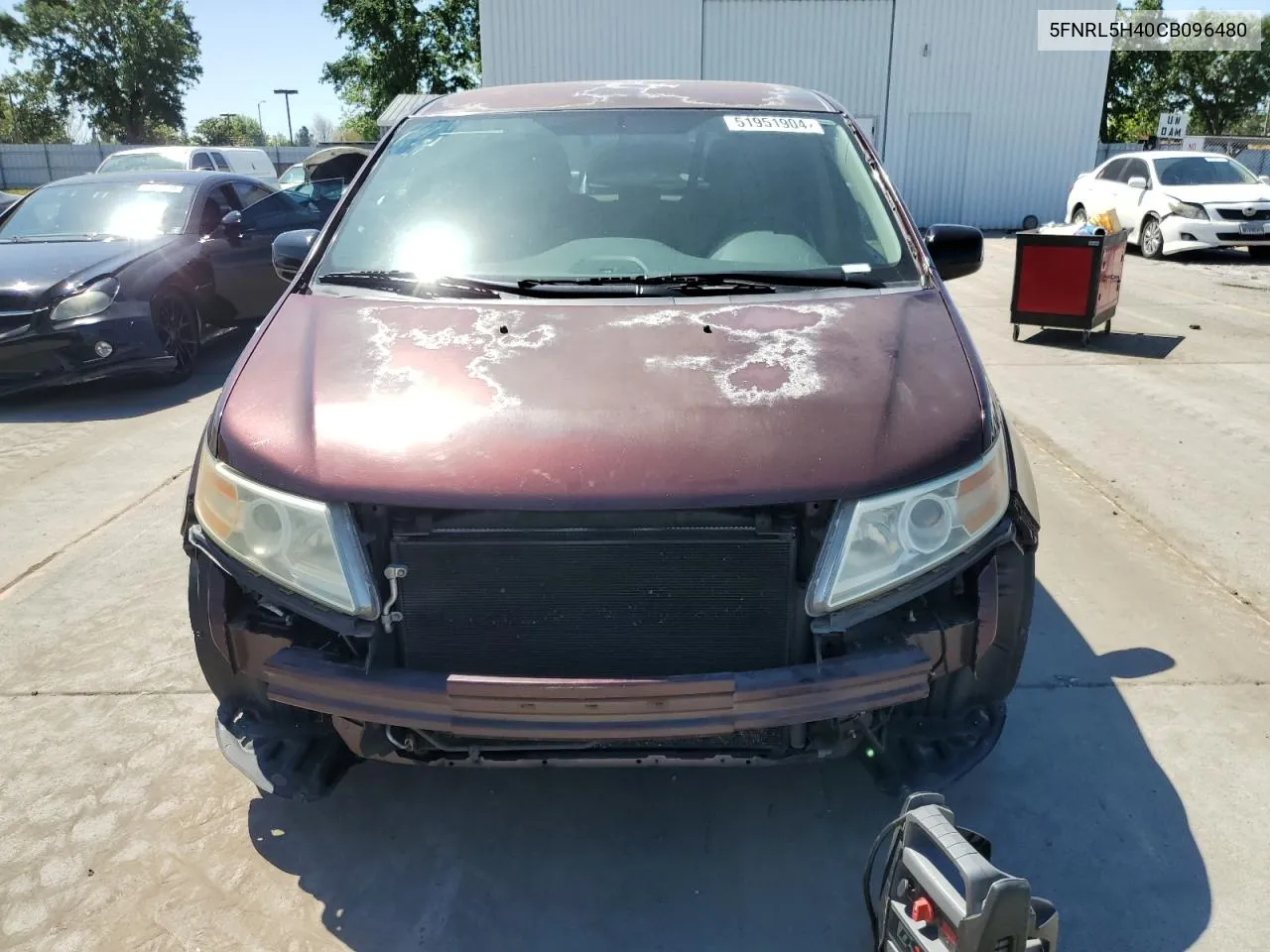 5FNRL5H40CB096480 2012 Honda Odyssey Ex