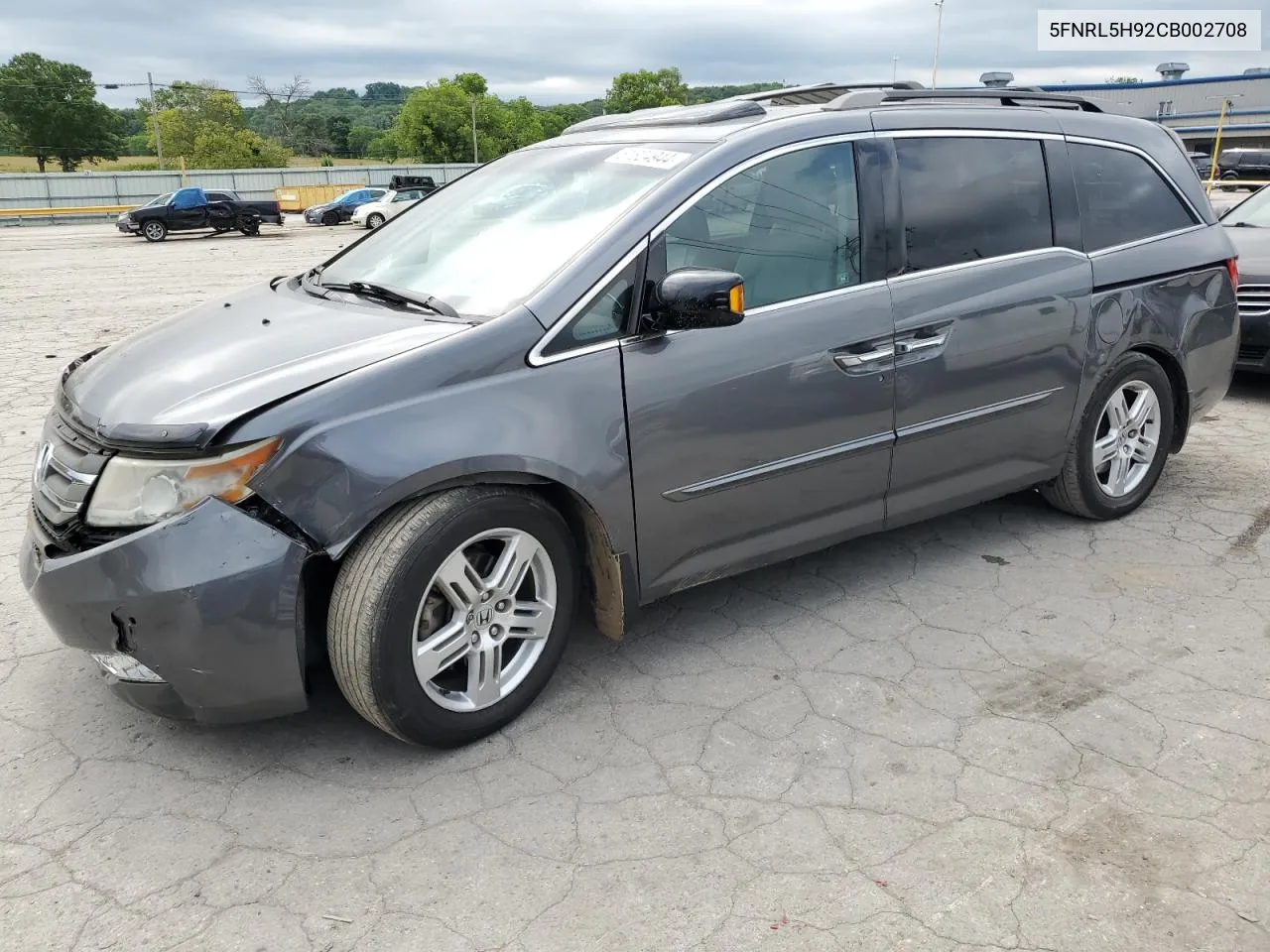 2012 Honda Odyssey Touring VIN: 5FNRL5H92CB002708 Lot: 61824944