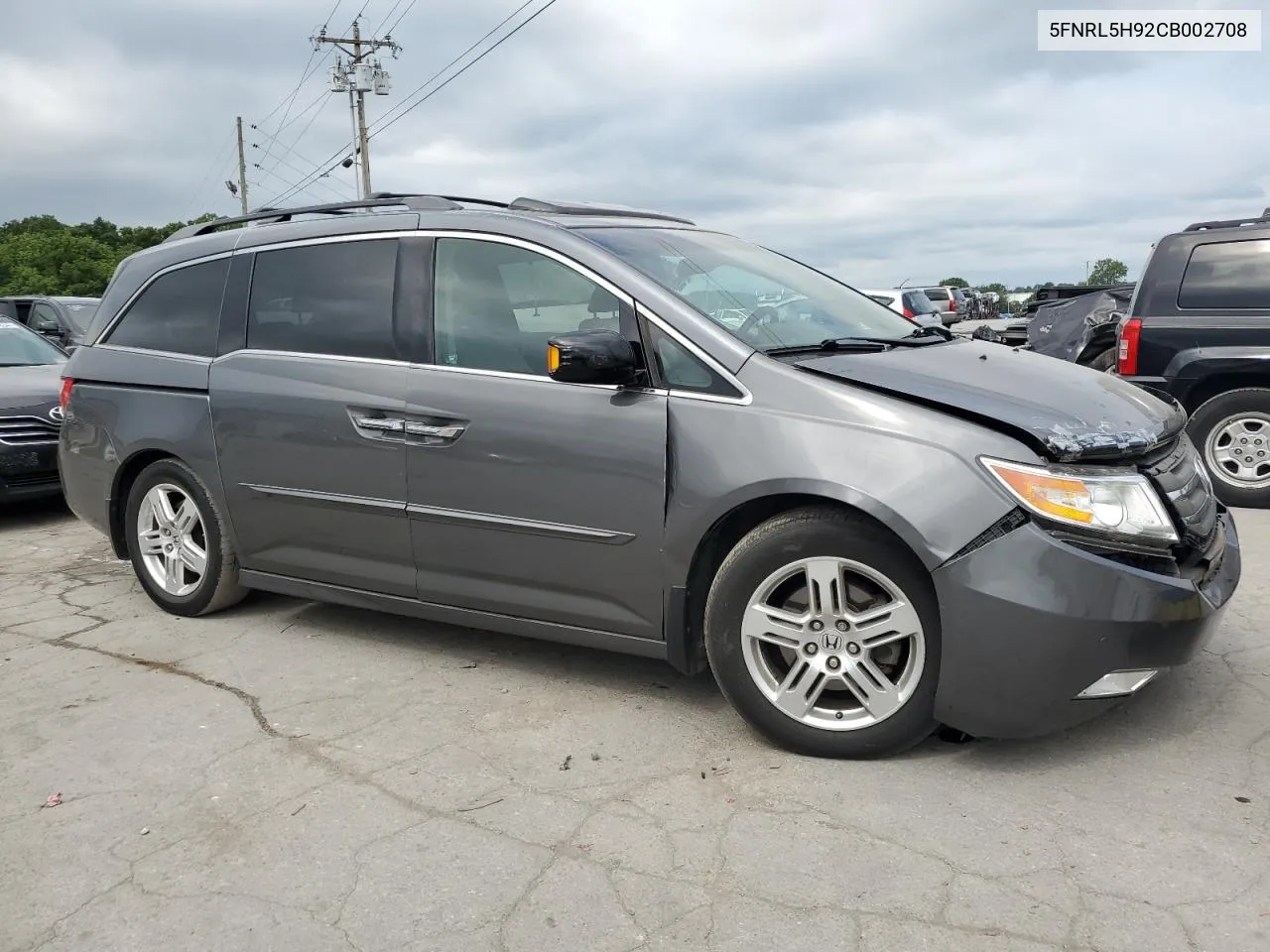 2012 Honda Odyssey Touring VIN: 5FNRL5H92CB002708 Lot: 61824944