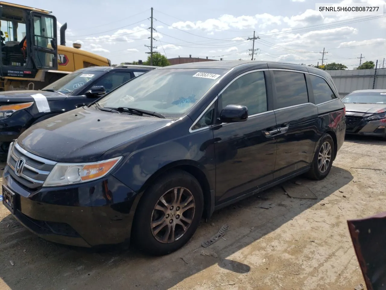 2012 Honda Odyssey Exl VIN: 5FNRL5H60CB087277 Lot: 62853714